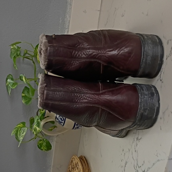 Mephisto Dark Brown Leather Boots main image 4